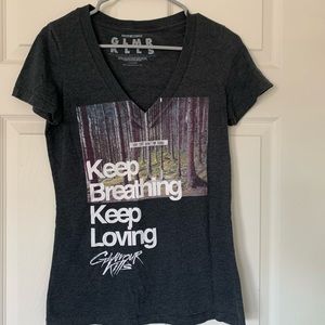 Glamour Kills Grey Graphic Tee